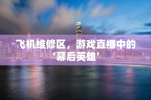 飞机维修区，游戏直播中的‘幕后英雄’