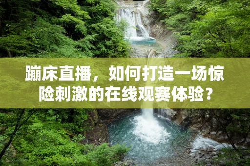 蹦床直播，如何打造一场惊险刺激的在线观赛体验？