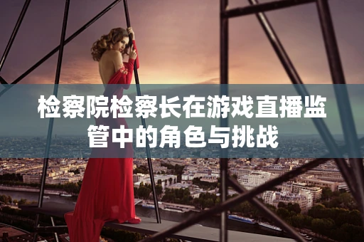 检察院检察长在游戏直播监管中的角色与挑战