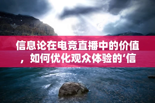 信息论在电竞直播中的价值，如何优化观众体验的‘信息传输’？