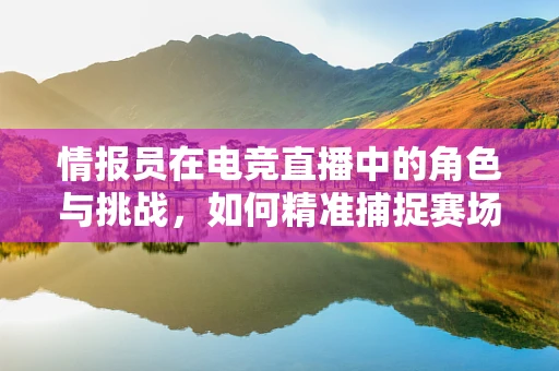 情报员在电竞直播中的角色与挑战，如何精准捕捉赛场风云？
