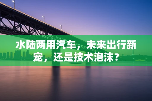 水陆两用汽车，未来出行新宠，还是技术泡沫？