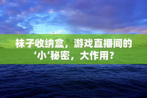 袜子收纳盒，游戏直播间的‘小’秘密，大作用？