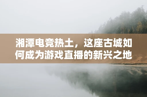 湘潭电竞热土，这座古城如何成为游戏直播的新兴之地？