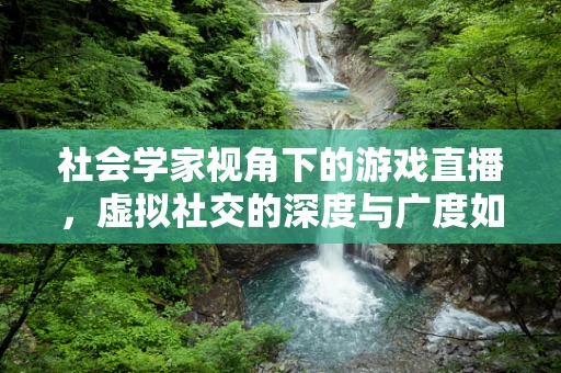 社会学家视角下的游戏直播，虚拟社交的深度与广度如何影响玩家行为？