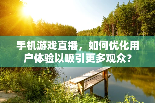 手机游戏直播，如何优化用户体验以吸引更多观众？