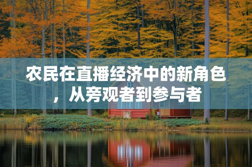 农民在直播经济中的新角色，从旁观者到参与者