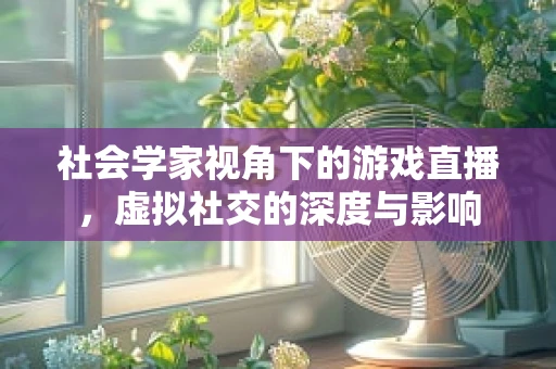 社会学家视角下的游戏直播，虚拟社交的深度与影响