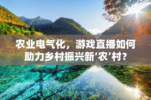 农业电气化，游戏直播如何助力乡村振兴新‘农’村？