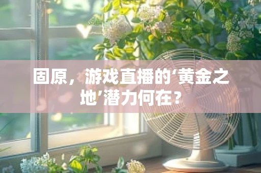 固原，游戏直播的‘黄金之地’潜力何在？