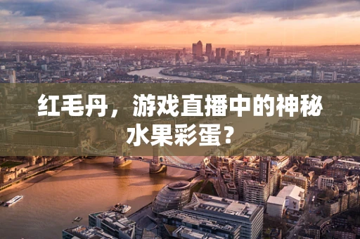 红毛丹，游戏直播中的神秘水果彩蛋？