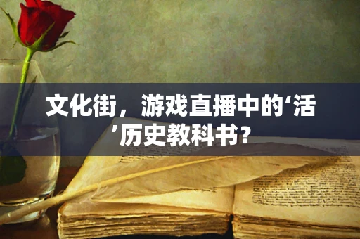 文化街，游戏直播中的‘活’历史教科书？
