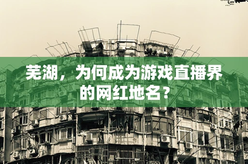 芜湖，为何成为游戏直播界的网红地名？