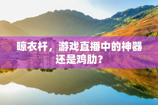 晾衣杆，游戏直播中的神器还是鸡肋？