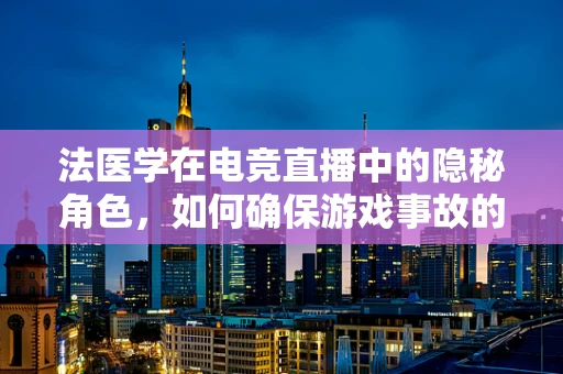 法医学在电竞直播中的隐秘角色，如何确保游戏事故的公正调查？