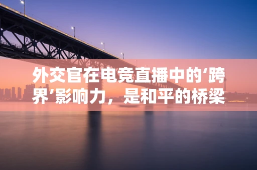 外交官在电竞直播中的‘跨界’影响力，是和平的桥梁还是竞技的催化剂？