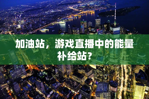 加油站，游戏直播中的能量补给站？