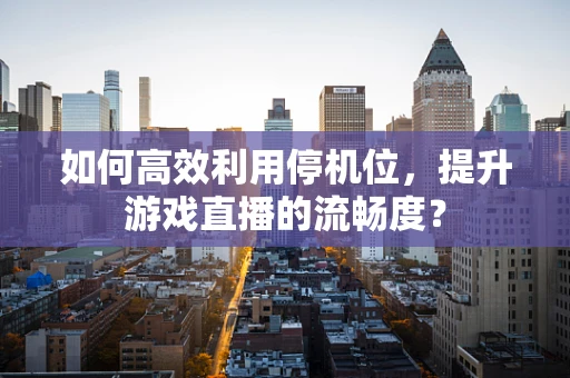 如何高效利用停机位，提升游戏直播的流畅度？