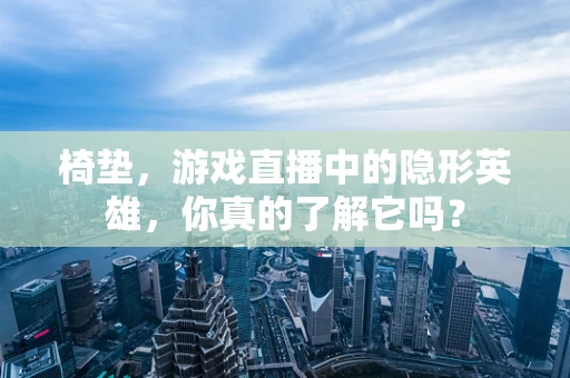 椅垫，游戏直播中的隐形英雄，你真的了解它吗？