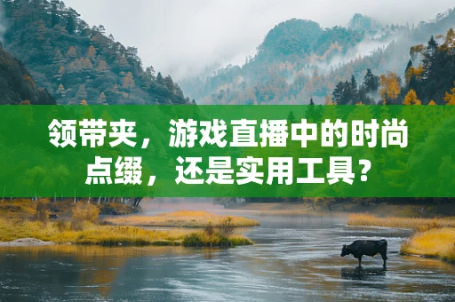 领带夹，游戏直播中的时尚点缀，还是实用工具？