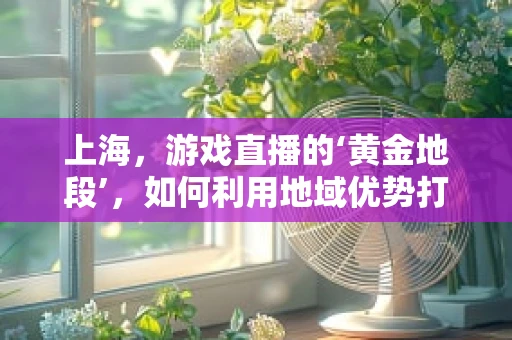上海，游戏直播的‘黄金地段’，如何利用地域优势打造独特直播体验？