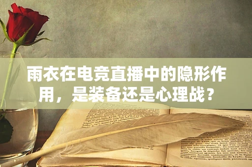 雨衣在电竞直播中的隐形作用，是装备还是心理战？