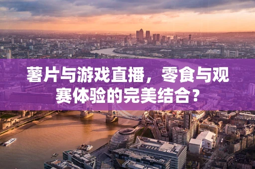 薯片与游戏直播，零食与观赛体验的完美结合？