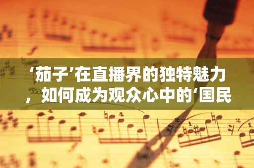 ‘茄子’在直播界的独特魅力，如何成为观众心中的‘国民大厨’？
