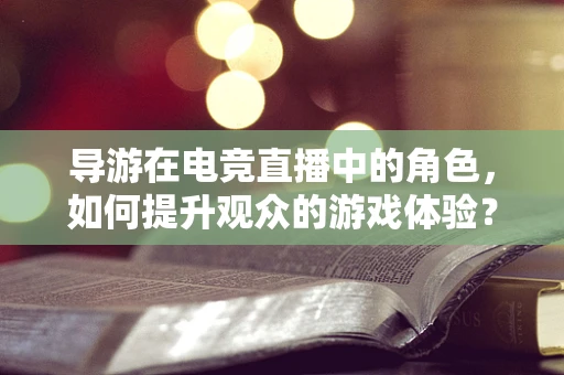 导游在电竞直播中的角色，如何提升观众的游戏体验？