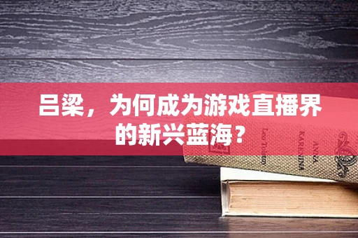 吕梁，为何成为游戏直播界的新兴蓝海？