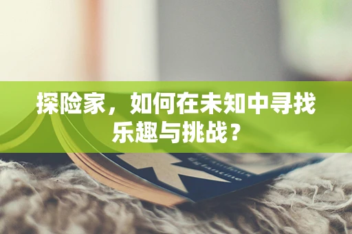 探险家，如何在未知中寻找乐趣与挑战？