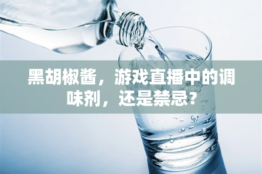黑胡椒酱，游戏直播中的调味剂，还是禁忌？