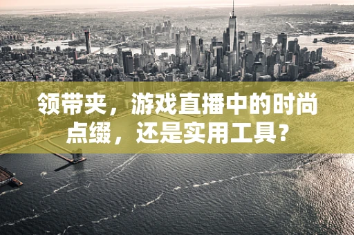 领带夹，游戏直播中的时尚点缀，还是实用工具？