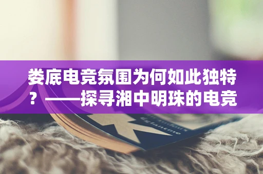 娄底电竞氛围为何如此独特？——探寻湘中明珠的电竞魅力