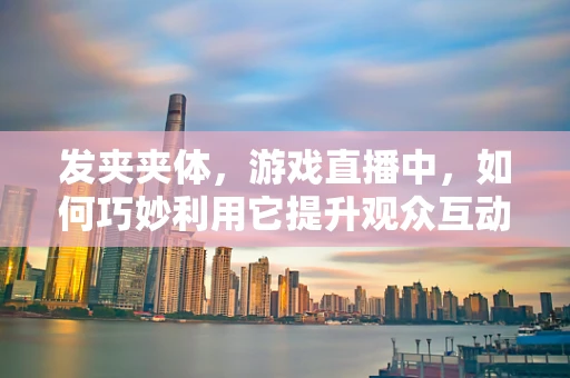 发夹夹体，游戏直播中，如何巧妙利用它提升观众互动体验？