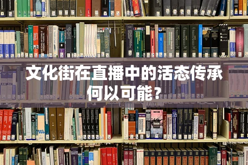 文化街在直播中的活态传承何以可能？