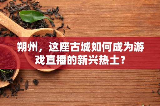 朔州，这座古城如何成为游戏直播的新兴热土？