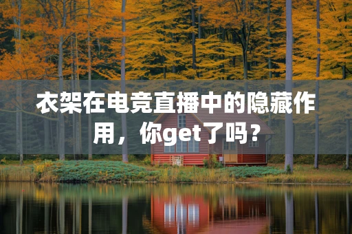 衣架在电竞直播中的隐藏作用，你get了吗？