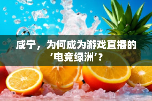 咸宁，为何成为游戏直播的‘电竞绿洲’？