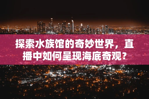 探索水族馆的奇妙世界，直播中如何呈现海底奇观？