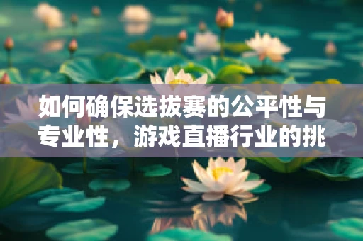 如何确保选拔赛的公平性与专业性，游戏直播行业的挑战与对策？