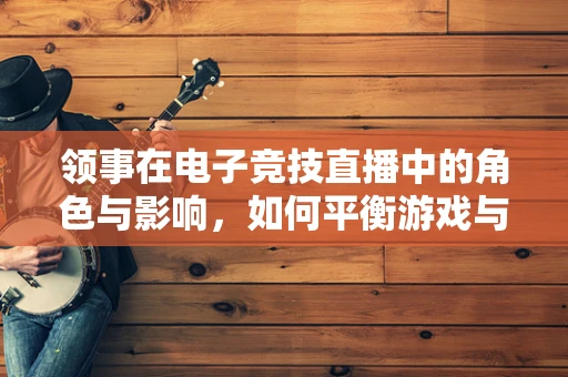 领事在电子竞技直播中的角色与影响，如何平衡游戏与国家形象的双重责任？