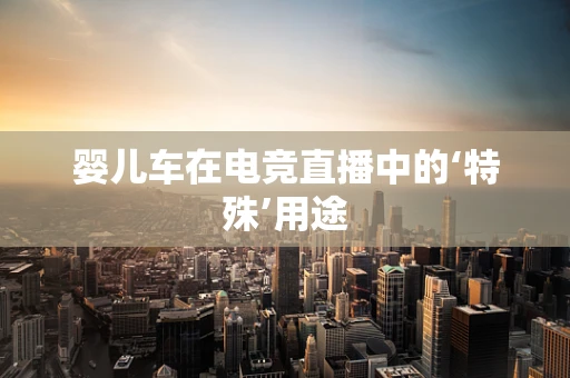婴儿车在电竞直播中的‘特殊’用途