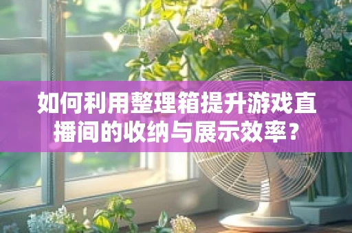 如何利用整理箱提升游戏直播间的收纳与展示效率？