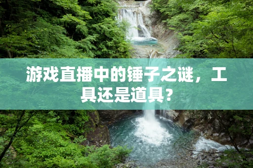 游戏直播中的锤子之谜，工具还是道具？