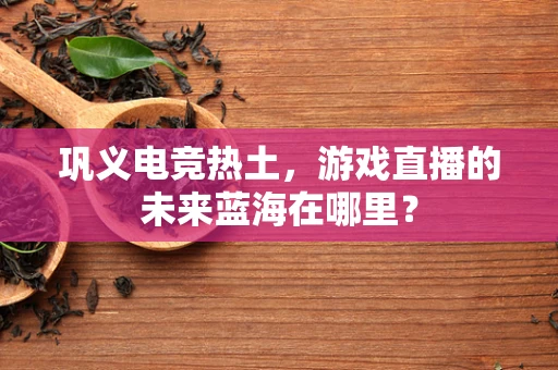 巩义电竞热土，游戏直播的未来蓝海在哪里？
