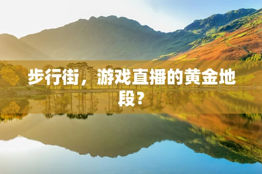 步行街，游戏直播的黄金地段？
