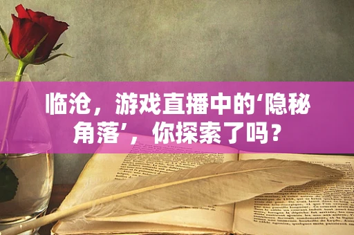 临沧，游戏直播中的‘隐秘角落’，你探索了吗？