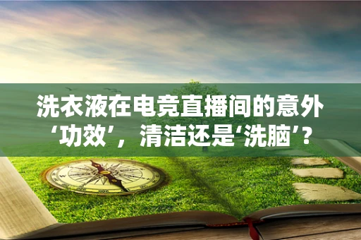 洗衣液在电竞直播间的意外‘功效’，清洁还是‘洗脑’？