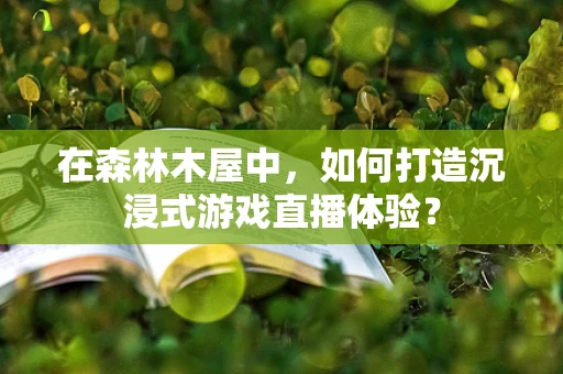 在森林木屋中，如何打造沉浸式游戏直播体验？